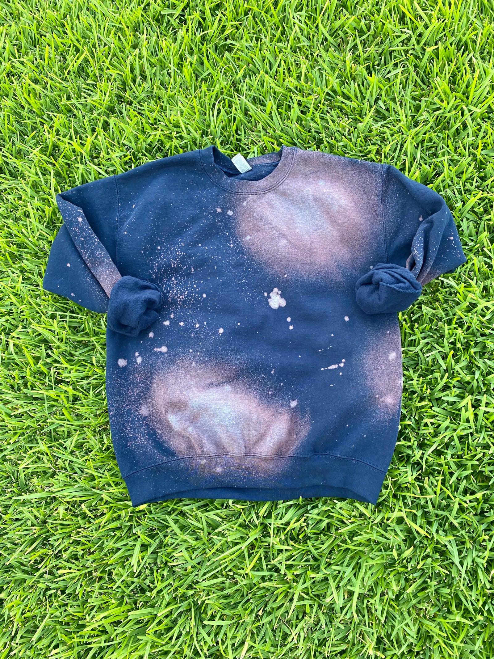 Navy Bleached Sweatshirt