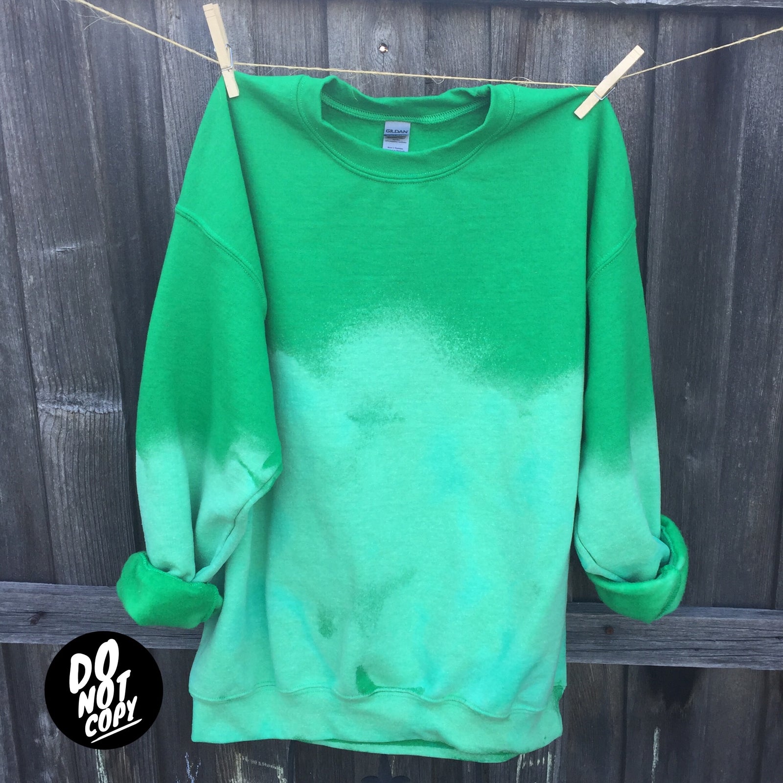 Green Bleached Sweatshirt