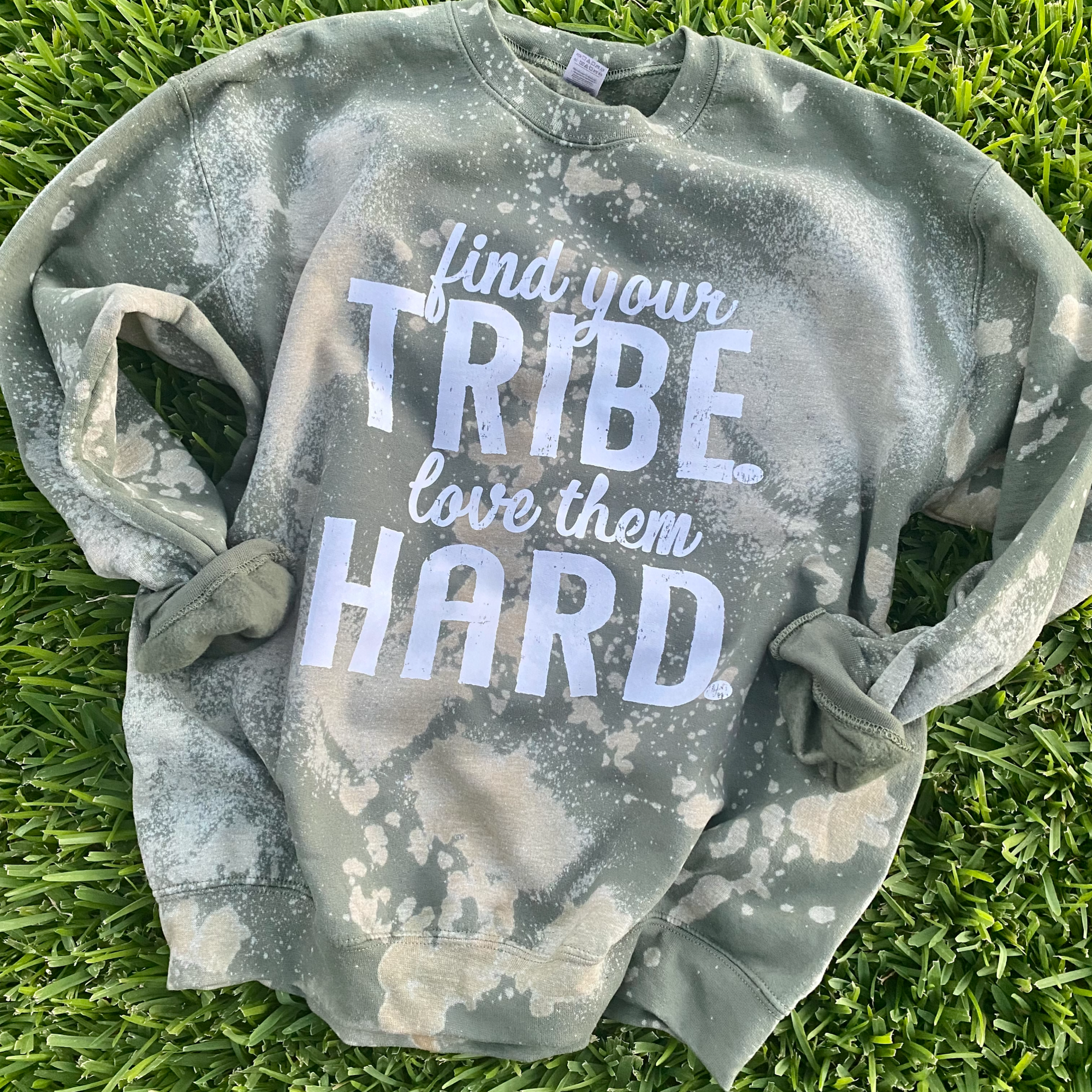 Find Your Tribe Bleached Crew