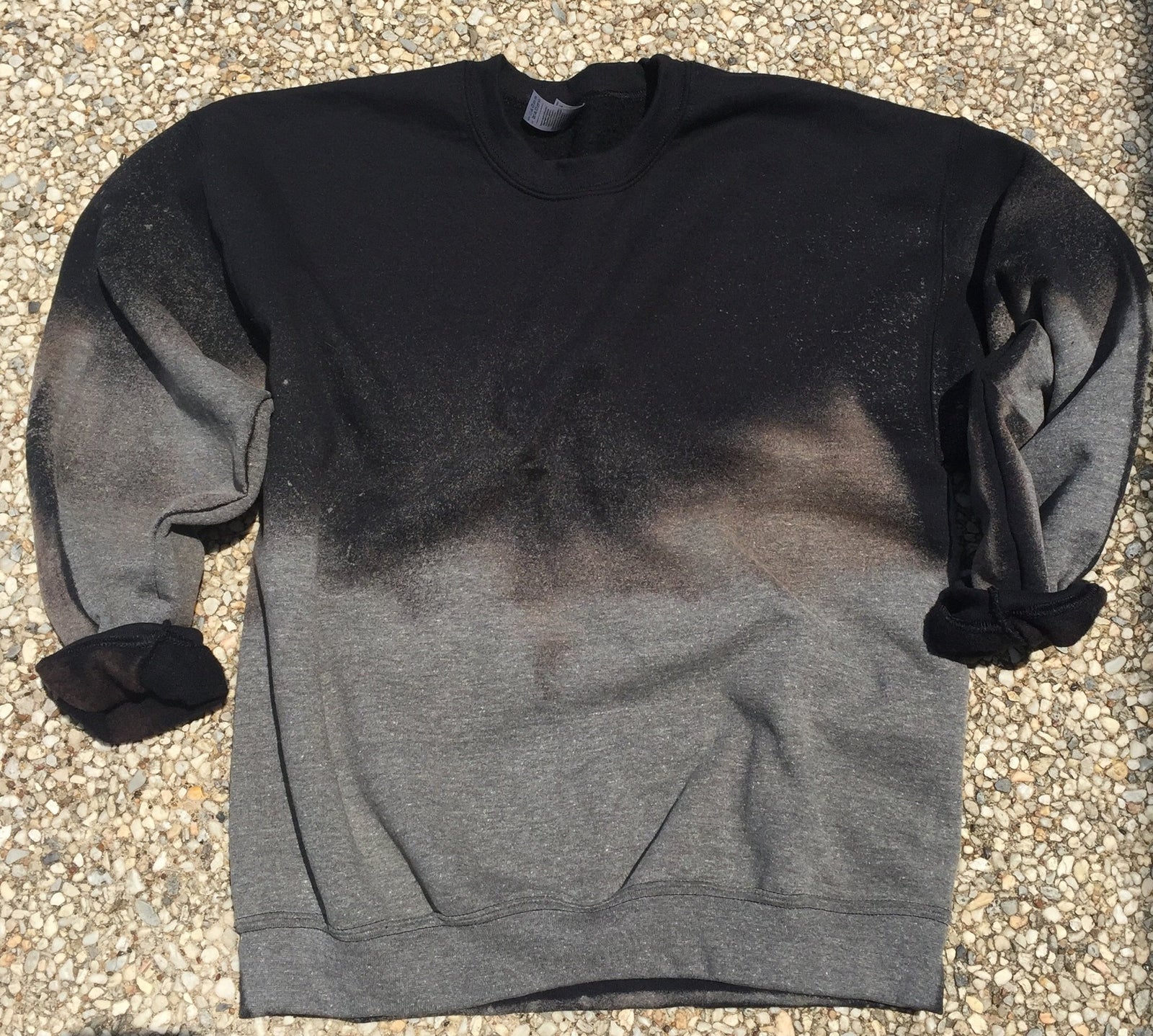 Black Bottom Bleached Sweatshirt