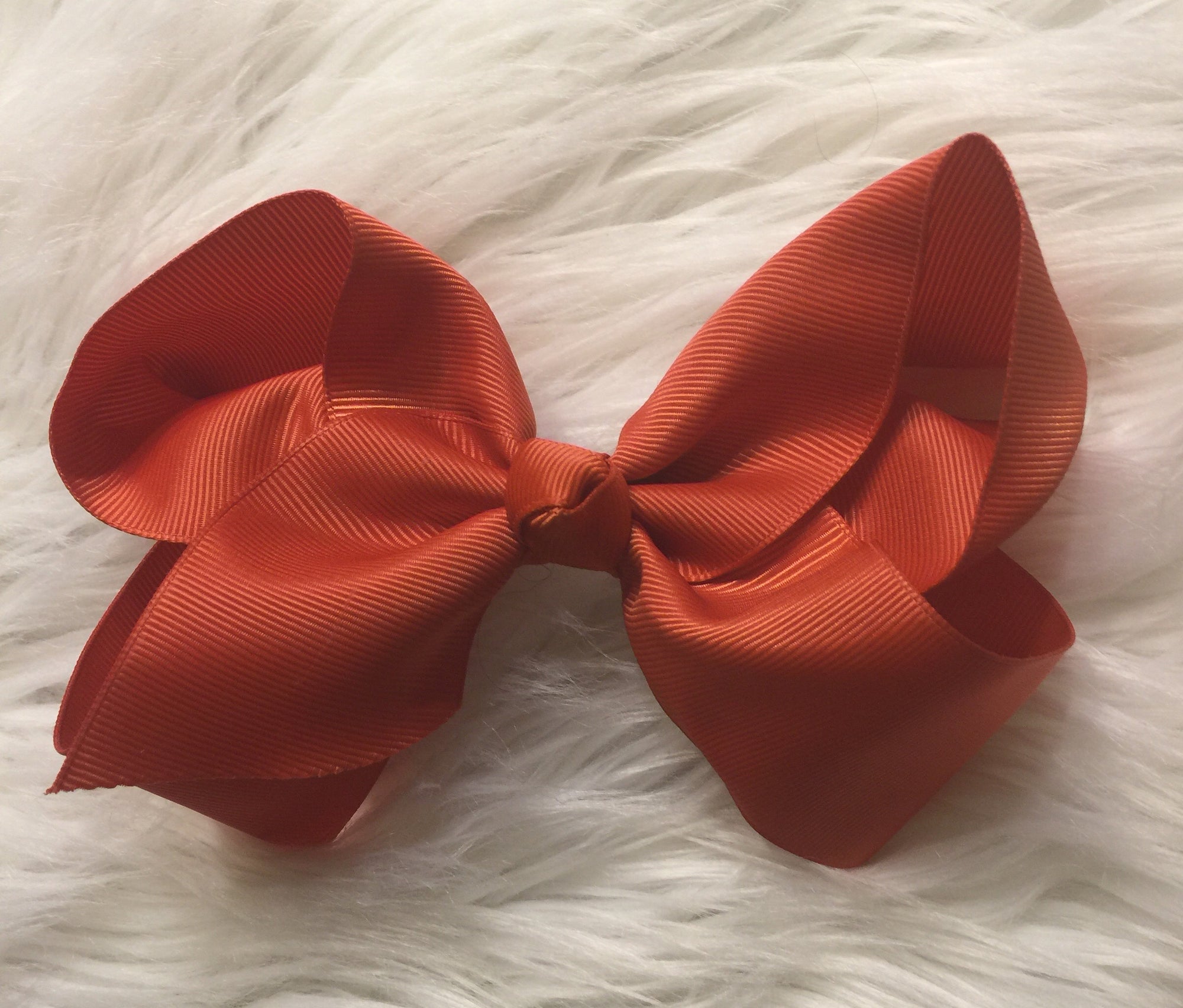 Burnt Orange 5.5” Bow