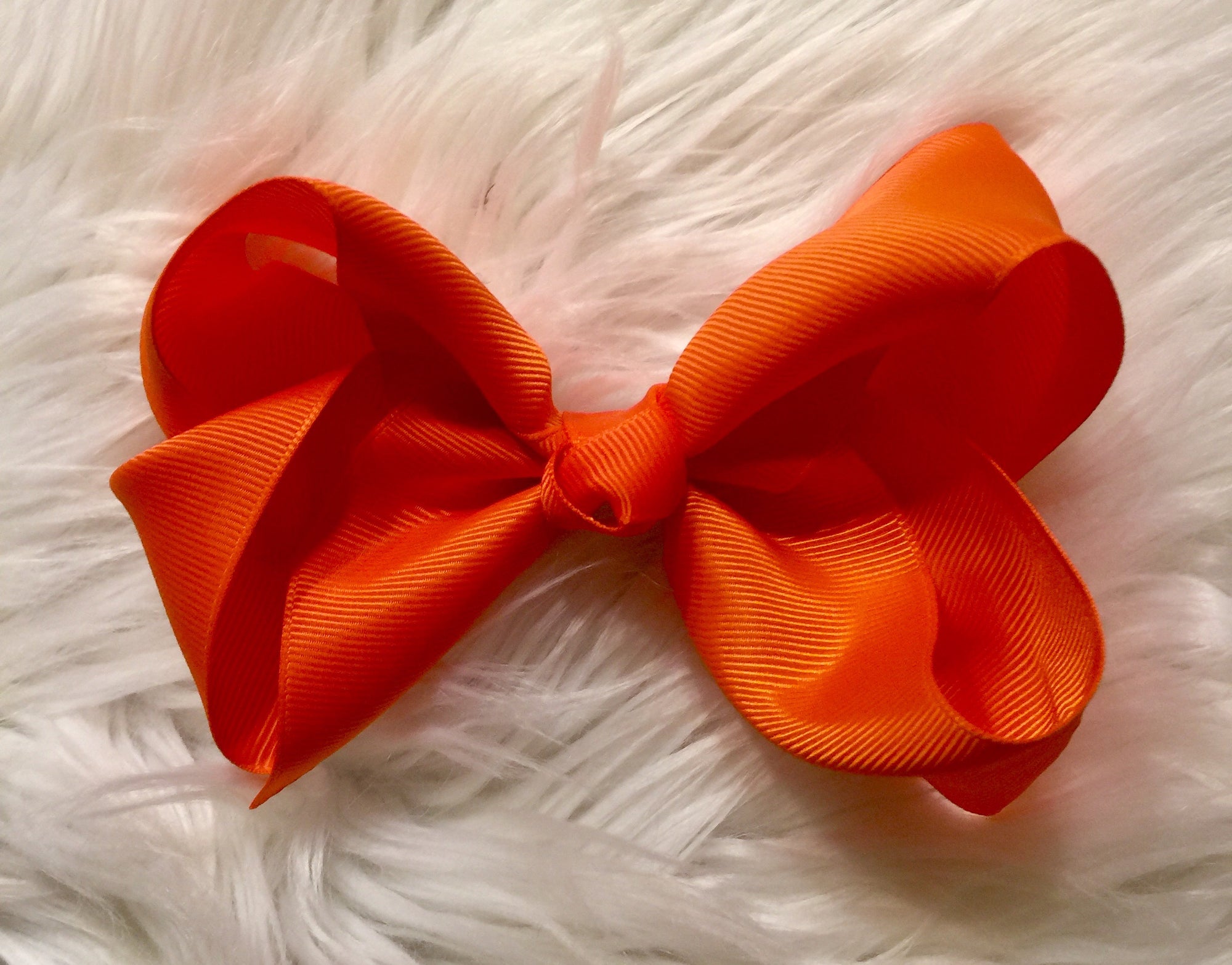 Orange 5.5” Bow