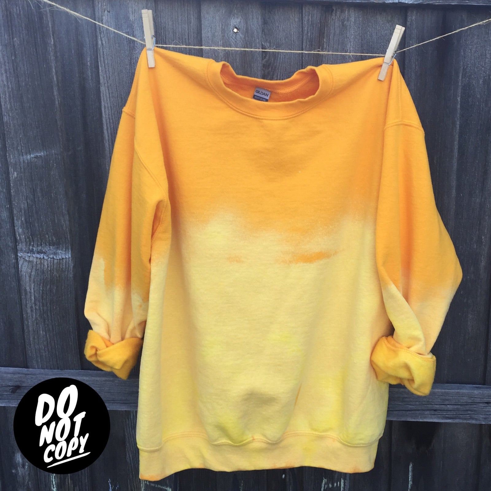 Gold Bleached Sweatshirt